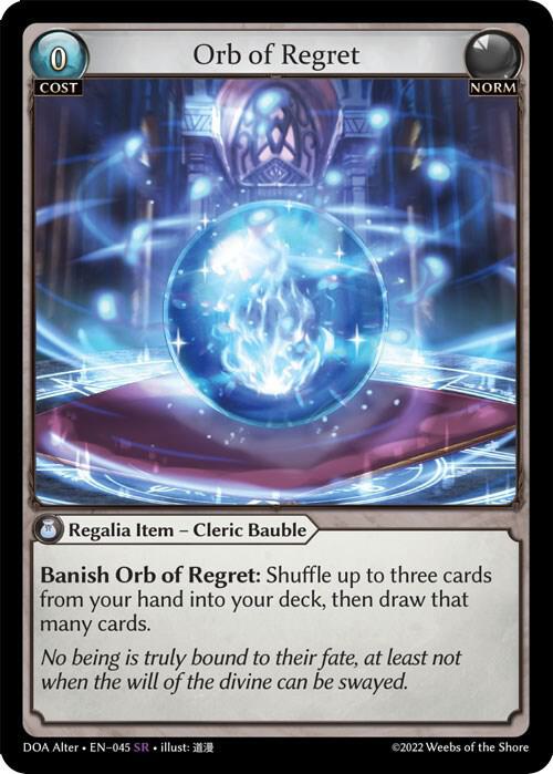 Orb of Regret 045 (Dawn of Ashes Alter Edition)  | Good Games Adelaide SA
