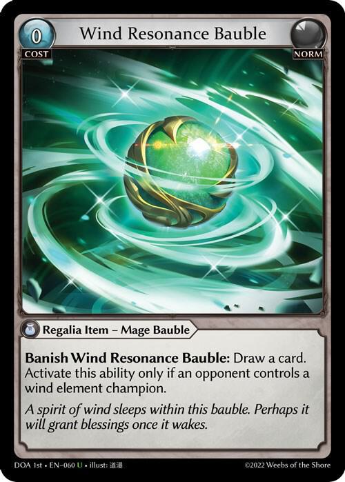 Wind Resonance Bauble 060 (Dawn of Ashes 1st Edition)  | Good Games Adelaide SA