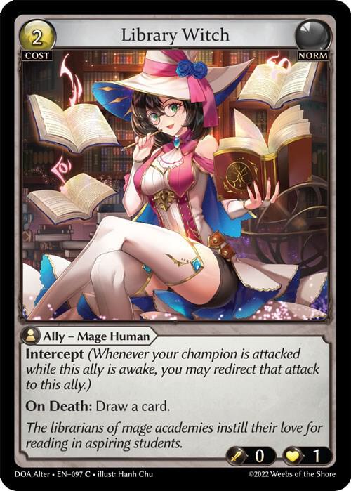 Library Witch 097 (Dawn of Ashes Alter Edition)  - Foil | Good Games Adelaide SA