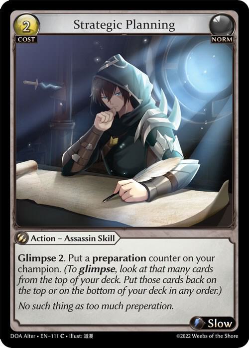 Strategic Planning 111 (Dawn of Ashes Alter Edition)  | Good Games Adelaide SA
