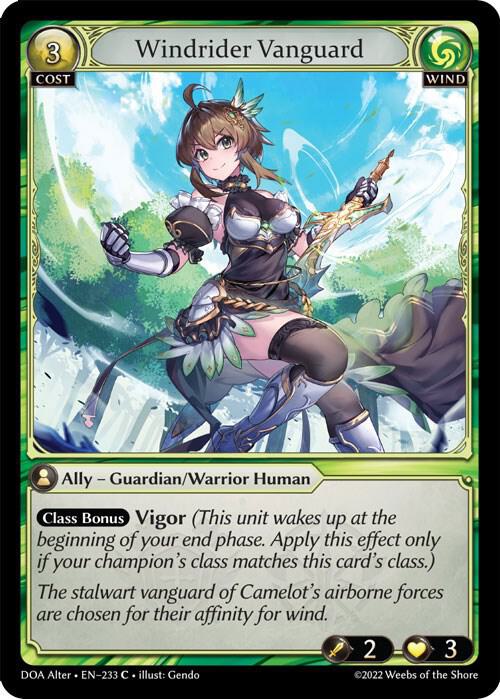 Windrider Vanguard 233 (Dawn of Ashes Alter Edition)  | Good Games Adelaide SA