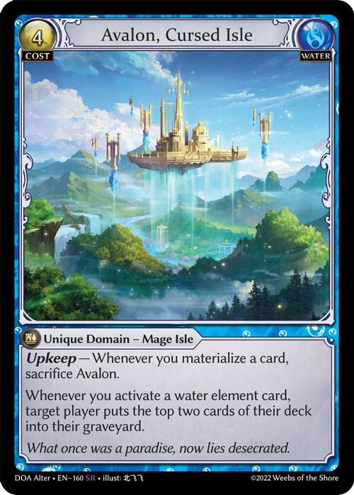 Avalon Cursed Isle 160 (Dawn of Ashes Alter Edition)  - Foil | Good Games Adelaide SA