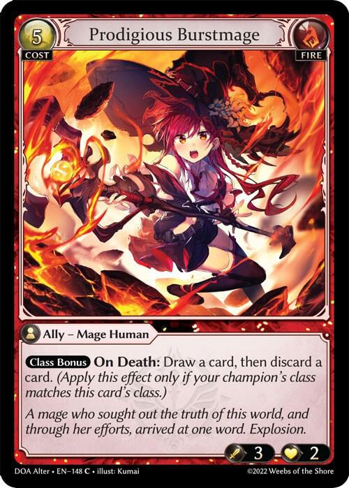 Prodigious Burstmage 148 (Dawn of Ashes Alter Edition)  | Good Games Adelaide SA