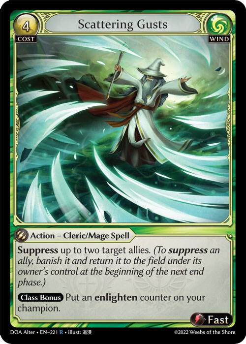 Scattering Gusts 221 (Dawn of Ashes Alter Edition)  - Foil | Good Games Adelaide SA