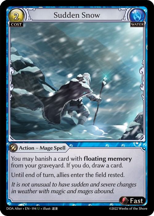Sudden Snow 194 (Dawn of Ashes Alter Edition)  - Foil | Good Games Adelaide SA