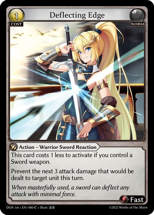 Deflecting Edge 080 (Dawn of Ashes 1st Edition)  | Good Games Adelaide SA