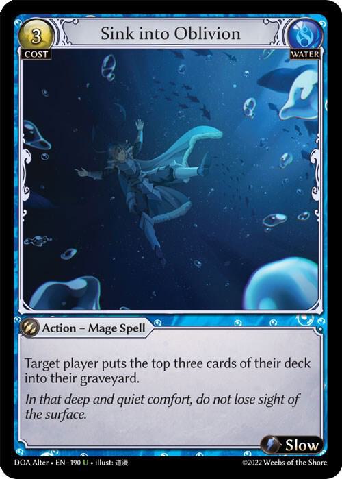 Sink into Oblivion 190 (Dawn of Ashes Alter Edition)  - Foil | Good Games Adelaide SA