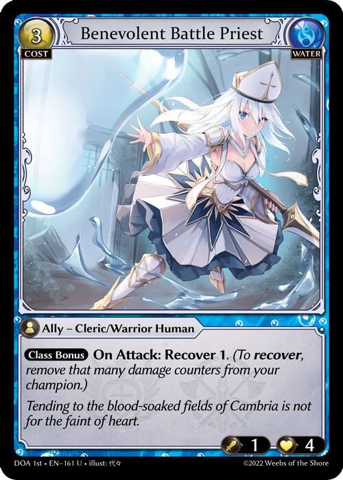 Benevolent Battle Priest 161 (Dawn of Ashes 1st Edition)  - Foil | Good Games Adelaide SA