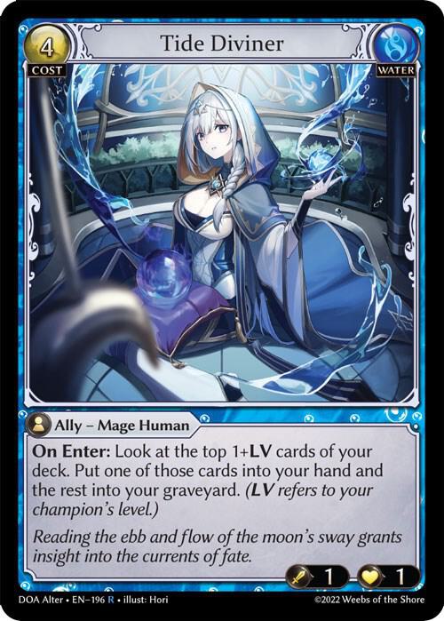 Tide Diviner 196 (Dawn of Ashes Alter Edition)  - Foil | Good Games Adelaide SA