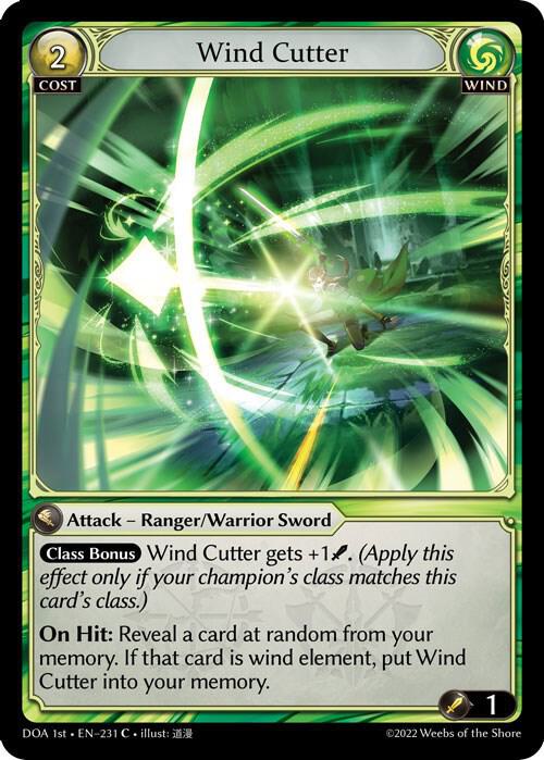 Wind Cutter 231 (Dawn of Ashes 1st Edition)  | Good Games Adelaide SA