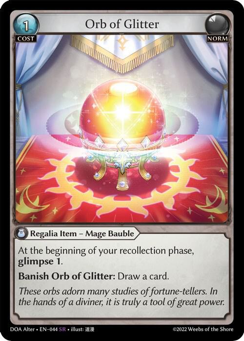 Orb of Glitter 044 (Dawn of Ashes Alter Edition)  - Foil | Good Games Adelaide SA