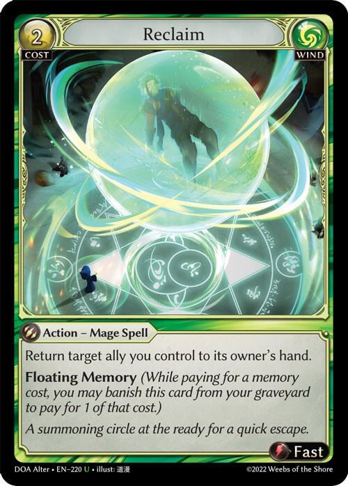 Reclaim 220 (Dawn of Ashes Alter Edition)  - Foil | Good Games Adelaide SA