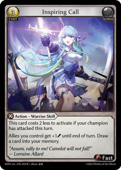 Inspiring Call 093 (Dawn of Ashes 1st Edition)  | Good Games Adelaide SA
