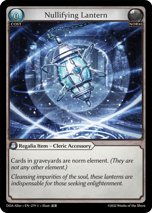 Nullifying Lantern 279 (Dawn of Ashes Alter Edition)  - Foil | Good Games Adelaide SA
