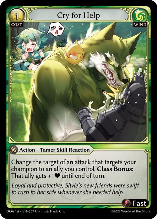 Cry for Help 207 (Dawn of Ashes 1st Edition)  - Foil | Good Games Adelaide SA