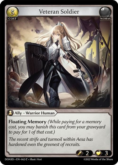 Veteran Soldier 062 (Dawn of Ashes Starter Decks)  | Good Games Adelaide SA
