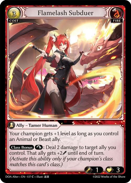 Flamelash Subduer 137 (Dawn of Ashes Alter Edition)  | Good Games Adelaide SA