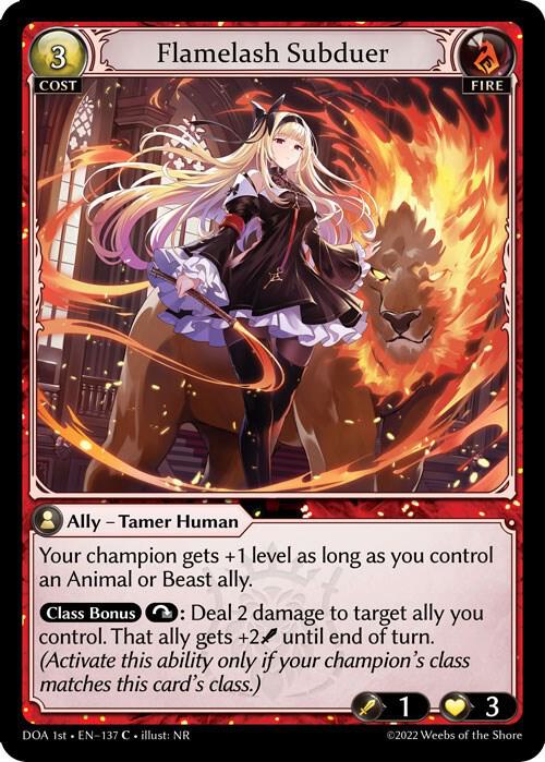 Flamelash Subduer 137 (Dawn of Ashes 1st Edition)  - Foil | Good Games Adelaide SA
