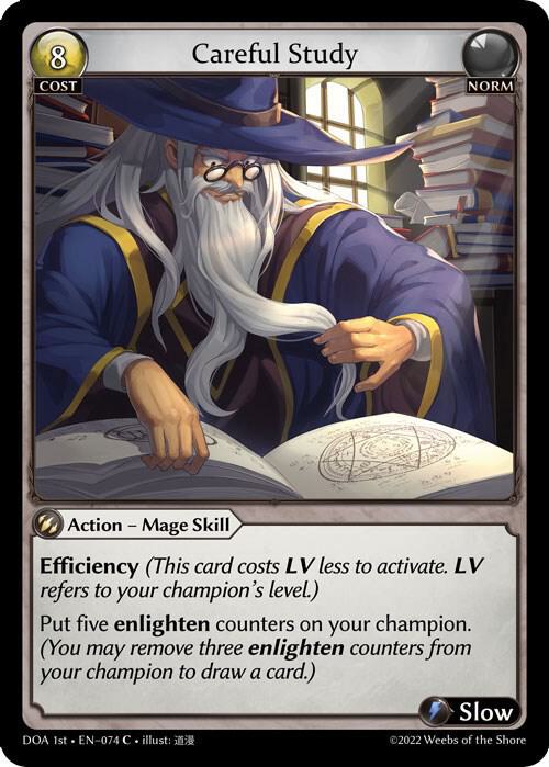 Careful Study 074 (Dawn of Ashes 1st Edition)  - Foil | Good Games Adelaide SA