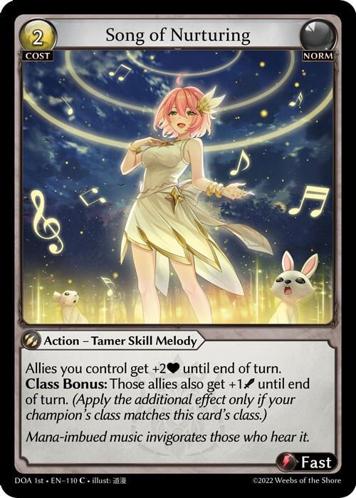Song of Nurturing 110 (Dawn of Ashes 1st Edition)  | Good Games Adelaide SA