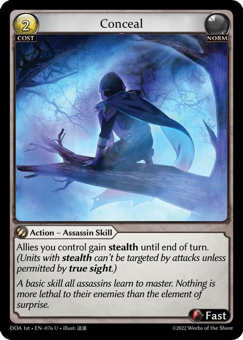 Conceal 076 (Dawn of Ashes 1st Edition)  - Foil | Good Games Adelaide SA