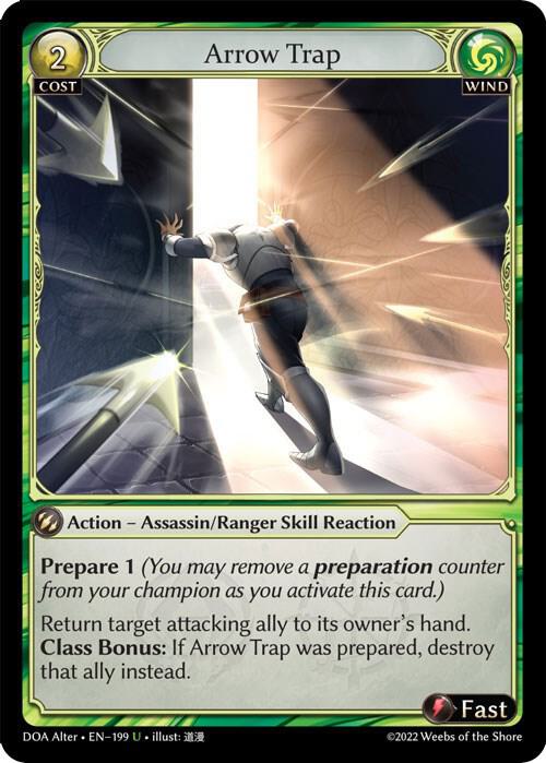 Arrow Trap 199 (Dawn of Ashes Alter Edition)  - Foil | Good Games Adelaide SA