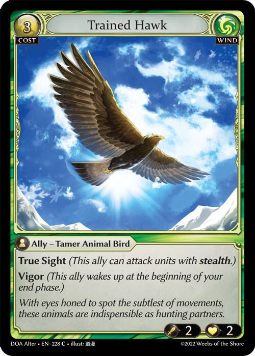 Trained Hawk 228 (Dawn of Ashes Alter Edition)  | Good Games Adelaide SA