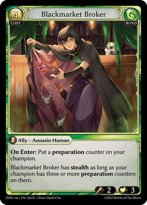 Blackmarket Broker 202 (Dawn of Ashes 1st Edition)  - Foil | Good Games Adelaide SA