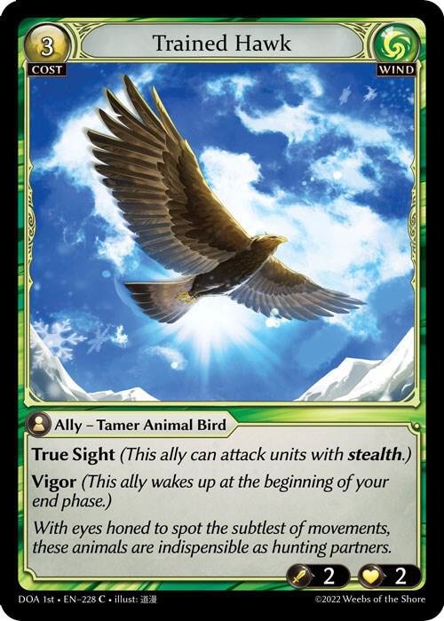 Trained Hawk 228 (Dawn of Ashes 1st Edition)  | Good Games Adelaide SA