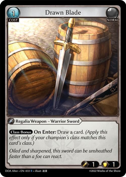Drawn Blade 033 (Dawn of Ashes Alter Edition)  | Good Games Adelaide SA
