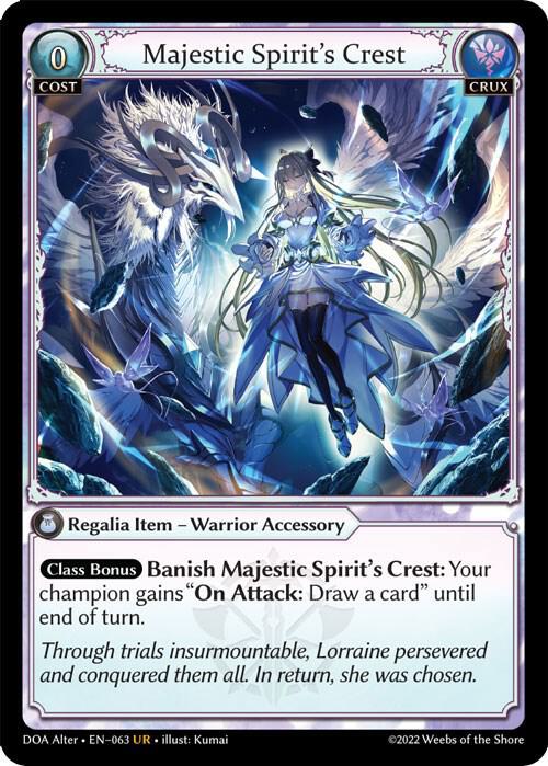 Majestic Spirits Crest 063 (Dawn of Ashes Alter Edition)  - Foil | Good Games Adelaide SA