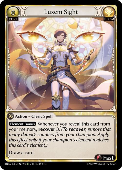 Luxem Sight 262 (Dawn of Ashes 1st Edition)  | Good Games Adelaide SA