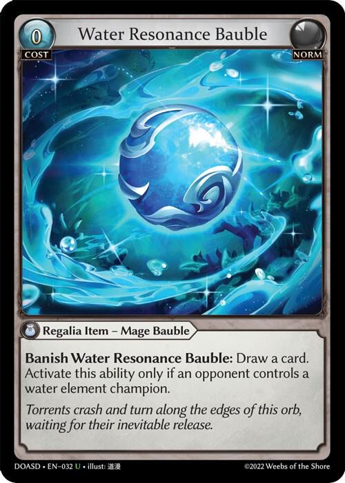 Water Resonance Bauble 032 (Dawn of Ashes Starter Decks)  | Good Games Adelaide SA