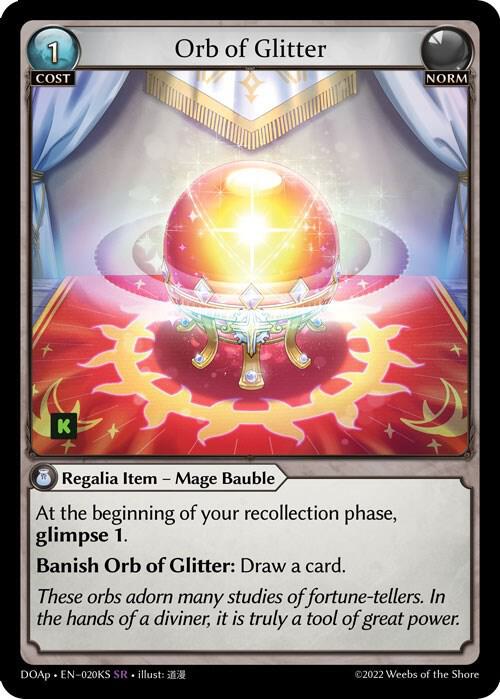 Orb of Glitter 020KS (Dawn of Ashes Prelude)  | Good Games Adelaide SA