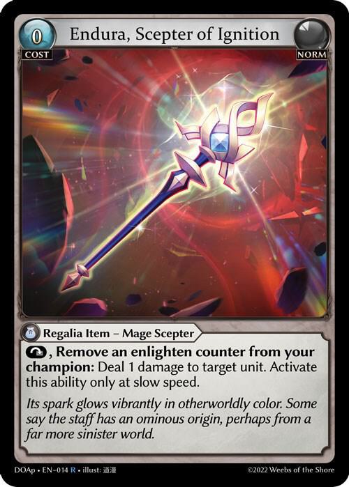 Endura Scepter of Ignition 014 (Dawn of Ashes Prelude)  | Good Games Adelaide SA