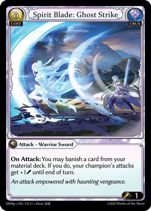 Spirit Blade Ghost Strike 112 (Dawn of Ashes Prelude)  | Good Games Adelaide SA