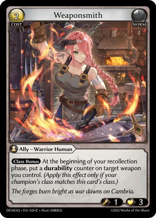 Weaponsmith 020 (2022 Demo Deck)  | Good Games Adelaide SA