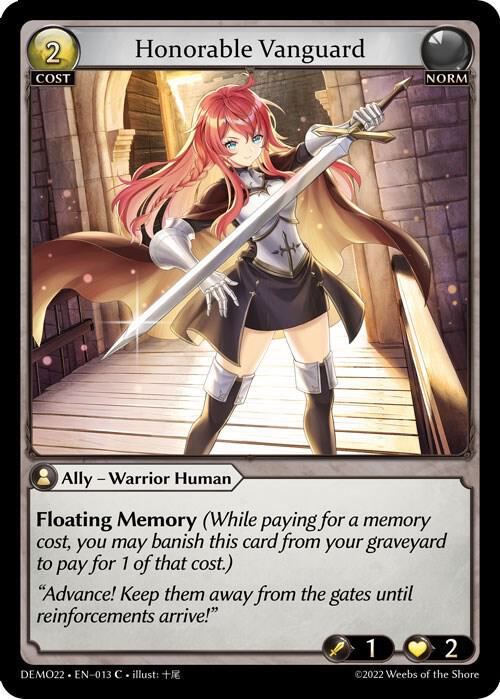 Honorable Vanguard 013 (2022 Demo Deck)  | Good Games Adelaide SA