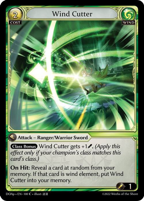Wind Cutter 100 (Dawn of Ashes Prelude)  | Good Games Adelaide SA
