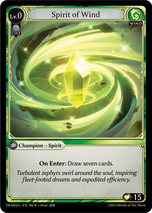 Spirit of Wind 002 (2023 Demo Deck)  | Good Games Adelaide SA