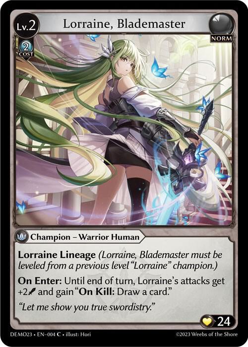 Lorraine Blademaster 004 (2023 Demo Deck)  | Good Games Adelaide SA