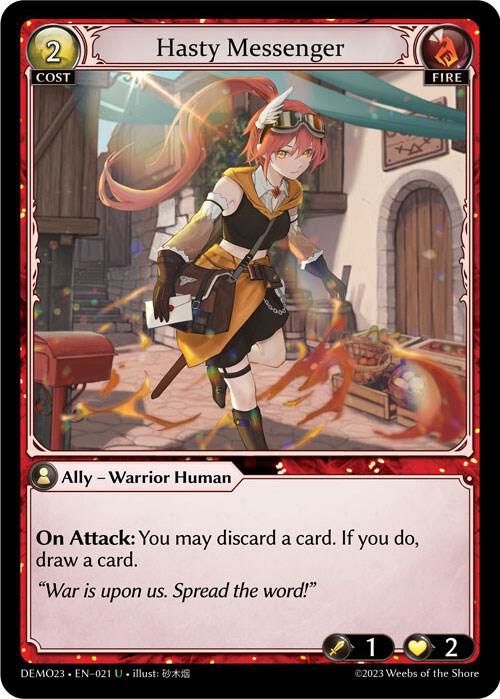 Hasty Messenger 021 (2023 Demo Deck)  | Good Games Adelaide SA