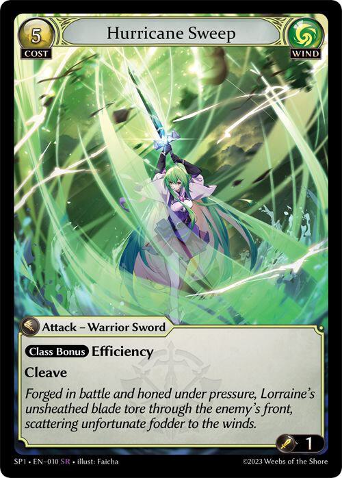 Hurricane Sweep 010 (Supporter Pack 1)  - Foil | Good Games Adelaide SA