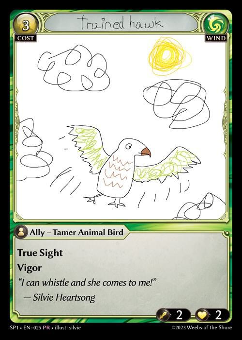 Trained Hawk 025 (Supporter Pack 1)  | Good Games Adelaide SA