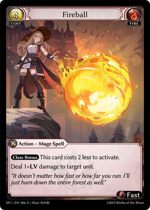 Fireball 006 (Supporter Pack 1)  - Foil | Good Games Adelaide SA