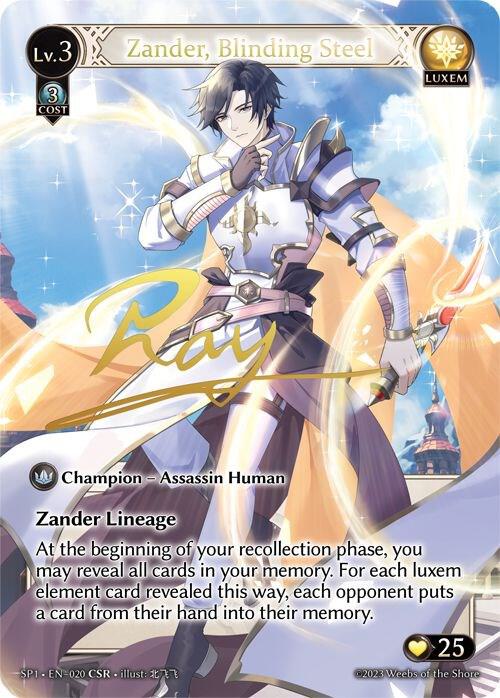 Zander Blinding Steel CSR 020 (Supporter Pack 1)  - Foil | Good Games Adelaide SA