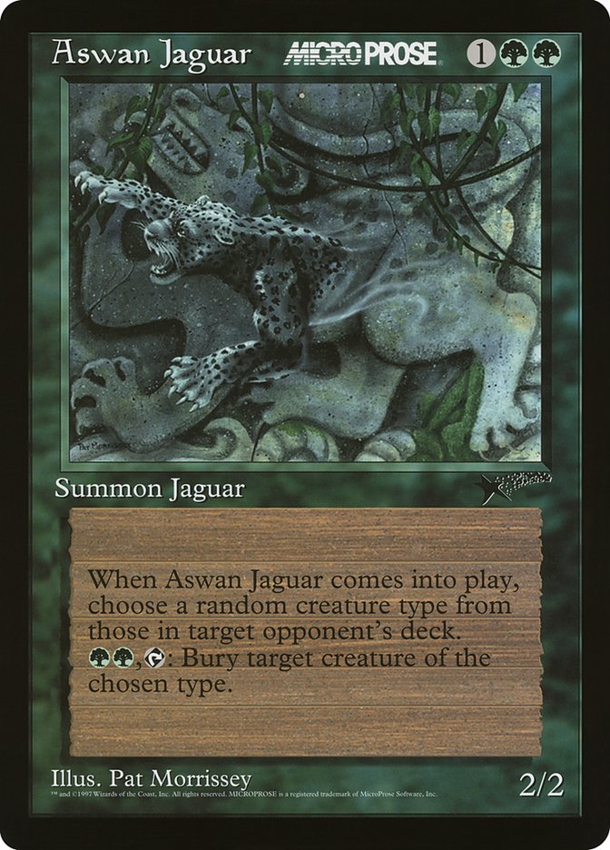 Aswan Jaguar  (Oversize Cards)  | Good Games Adelaide SA