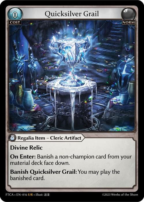 Quicksilver Grail 016 016 (Fractured Crown)  - Foil | Good Games Adelaide SA