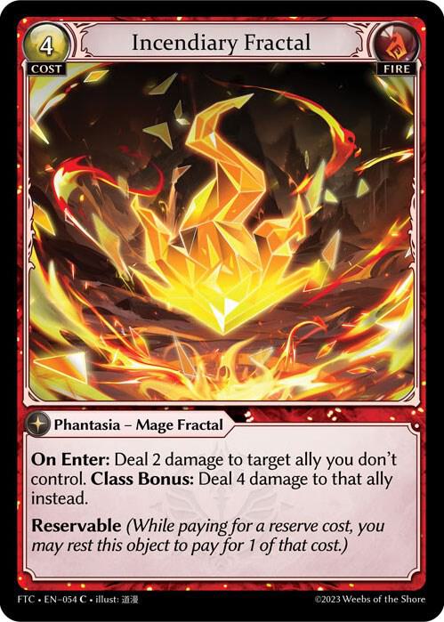 Incendiary Fractal 054 (Fractured Crown)  - Foil | Good Games Adelaide SA