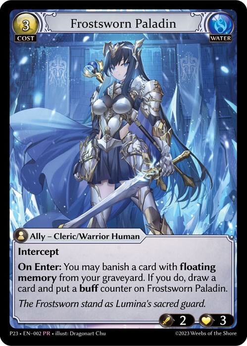 Frostsworn Paladin 002 (Promotional Cards)  | Good Games Adelaide SA